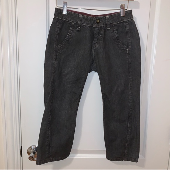 Hugo Boss Washed Black Cropped Capri Denim Jeans - Picture 1 of 12